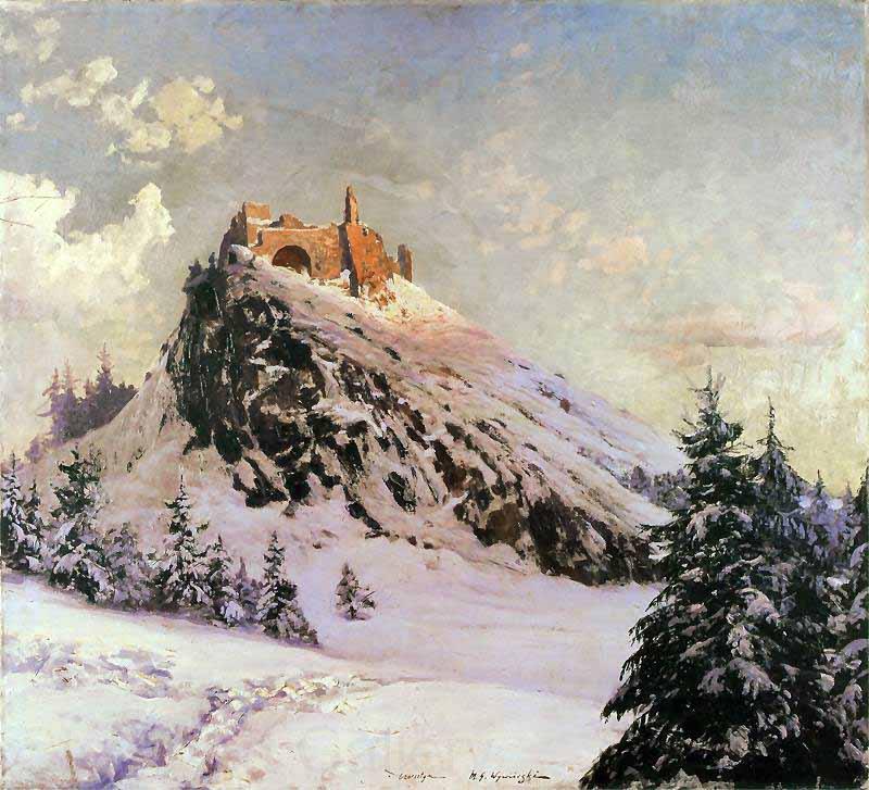 Claude Monet Czorsztyn Castle Norge oil painting art